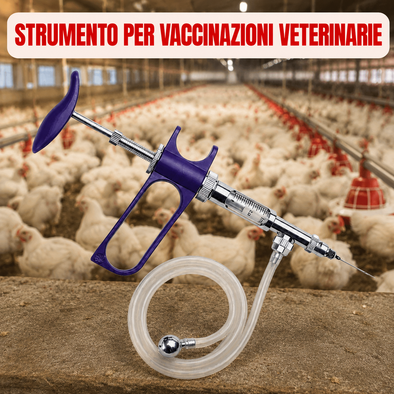 Strumento per iniezioni per il bestiame – Pratico, preciso e veloce
