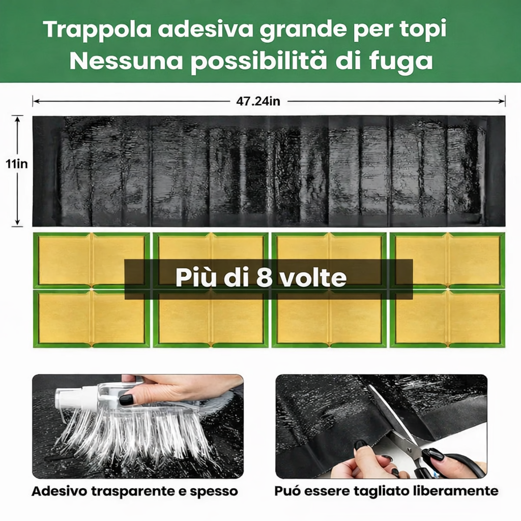 Trappole Adesive Professionali – Extra Grandi per Catturare Più Velocemente