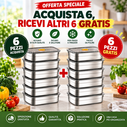 Vassoio in acciaio inossidabile 316 – Soluzione sicura e pratica per conservare gli alimenti (19x14x6cm)