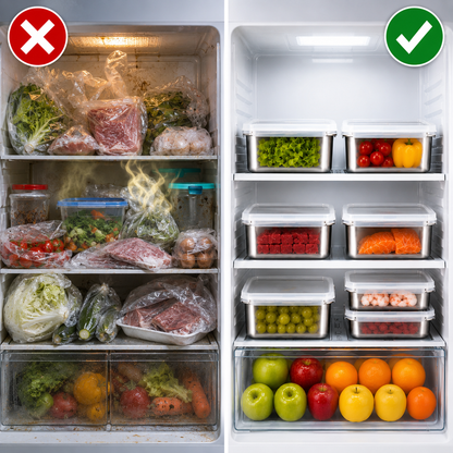 Scatole Per La Conservazione Degli Alimenti, Teglia Rettangolare (25x20x5cm)