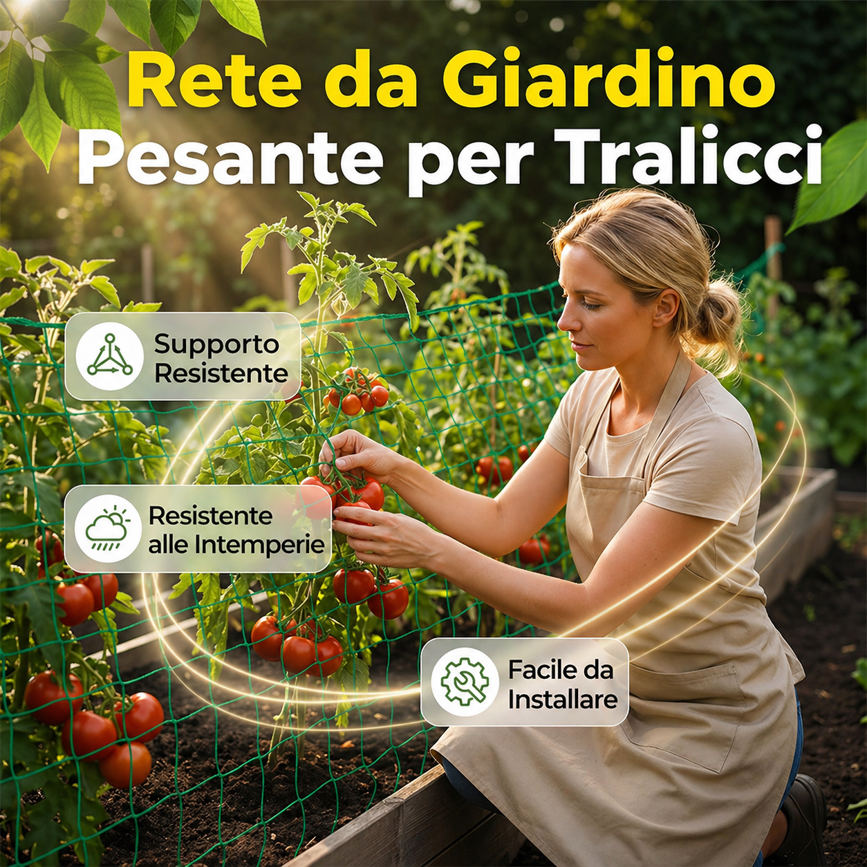 Rete per Graticcio da Giardino Uso Esterno – Grande Formato 2.7 x 1.8M