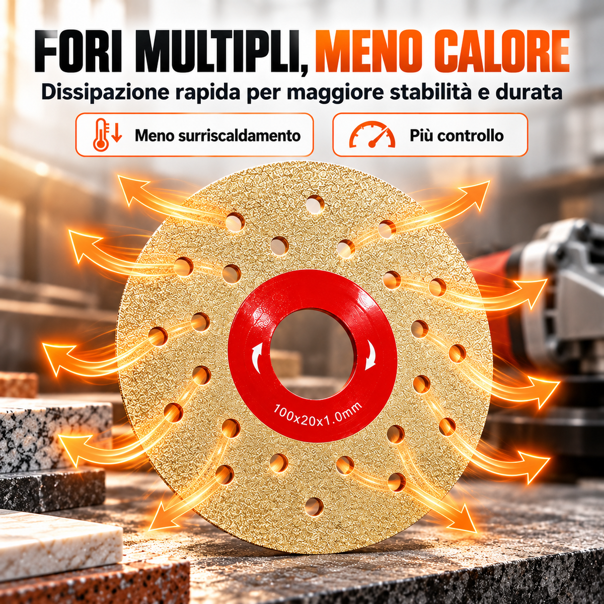Disco Diamantato 5 in 1 – Taglia, Leviga e Rifinisce