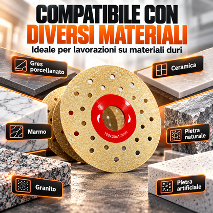 Disco Diamantato 5 in 1 – Taglia, Leviga e Rifinisce