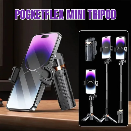 Pocketflex Mini Tripod 2025 📷 Treppiede e selfie stick 3 in 1 con telecomando Bluetooth per catturare momenti indimenticabili