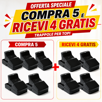 ✨ BestSeller™ – Trappola a Scatto per Topi – Robusta e ad Alta Resistenza