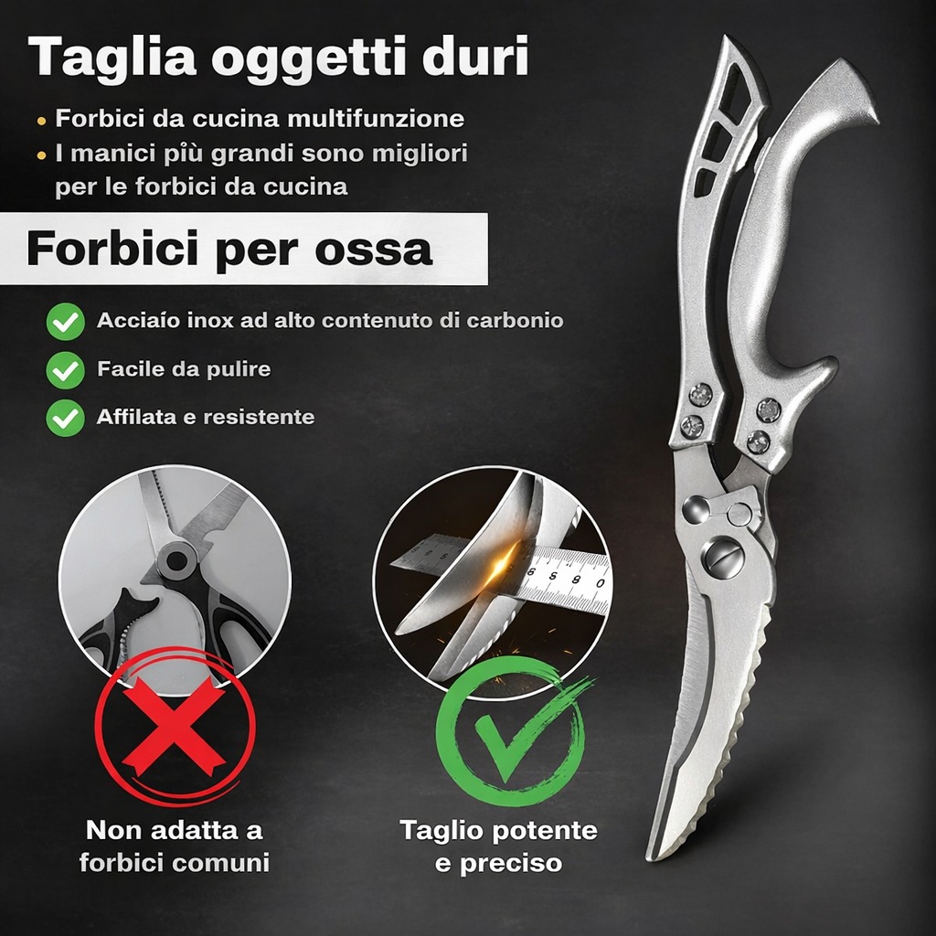 Forbici per ossa in acciaio al carbonio inossidabile di alta qualità