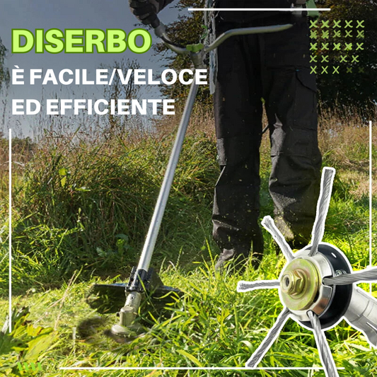 Testa per tosaerba in acciaio