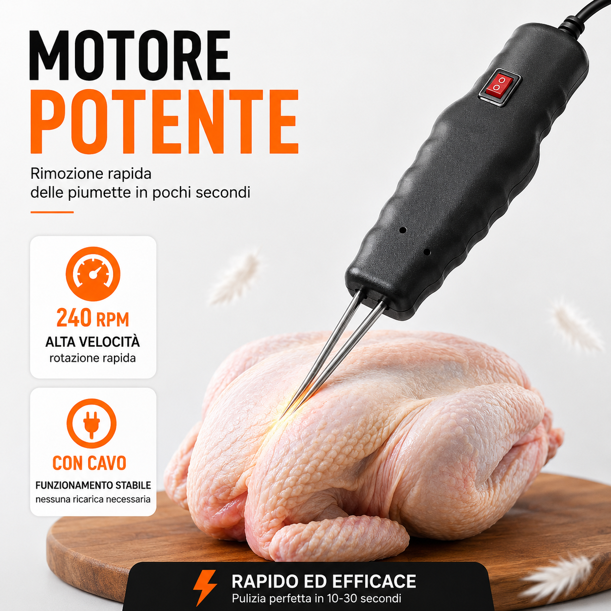 Spennapolli Portatile e Manuale