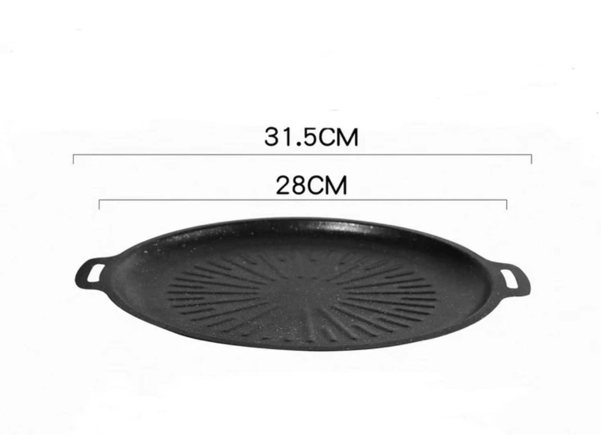 Padella grill universale per fornelli a gas, piani a induzione e fiamma libera