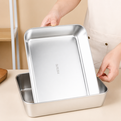 Contenitore Multiuso In Acciaio Inox 304 Con Coperchio In Silicone : Ultraleggero, Sicuro e Salva-Nutrienti