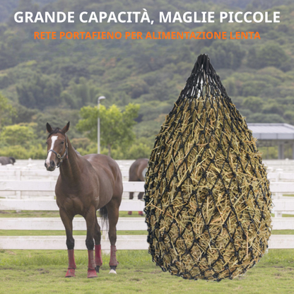 Rete Porta-Fieno XL – Fino al 90% di Fieno in Meno Sprecato