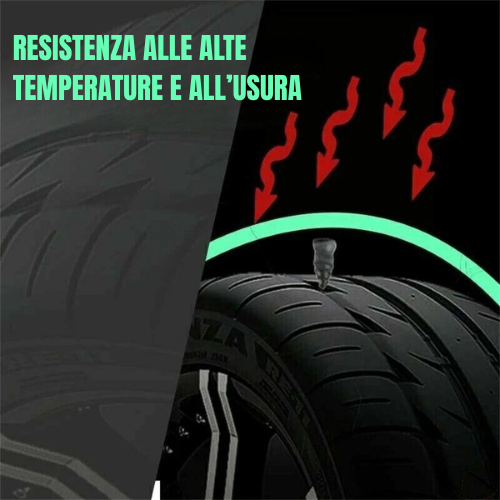 Kit 40 Chiodi in Gomma per Pneumatici Tubeless (con Cacciavite) — Riparazione Rapida Senza Smontare la Ruota