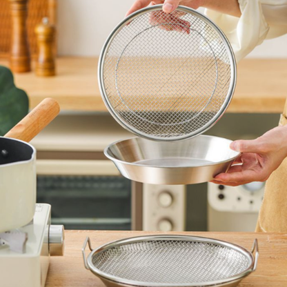 Vassoio scolatutto in acciaio inox 304 stile giapponese – 5 in 1
