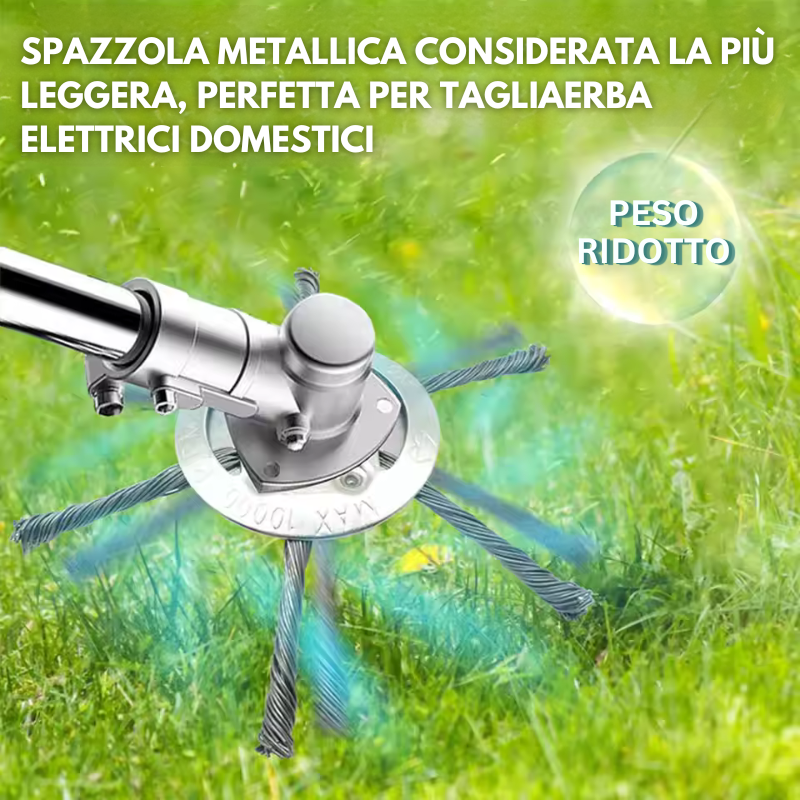 [🎁 70% DI SCONTO SOLO OGGI] La testa del tagliaerba ha 6 rami intrecciati con filo d'acciaio resistente