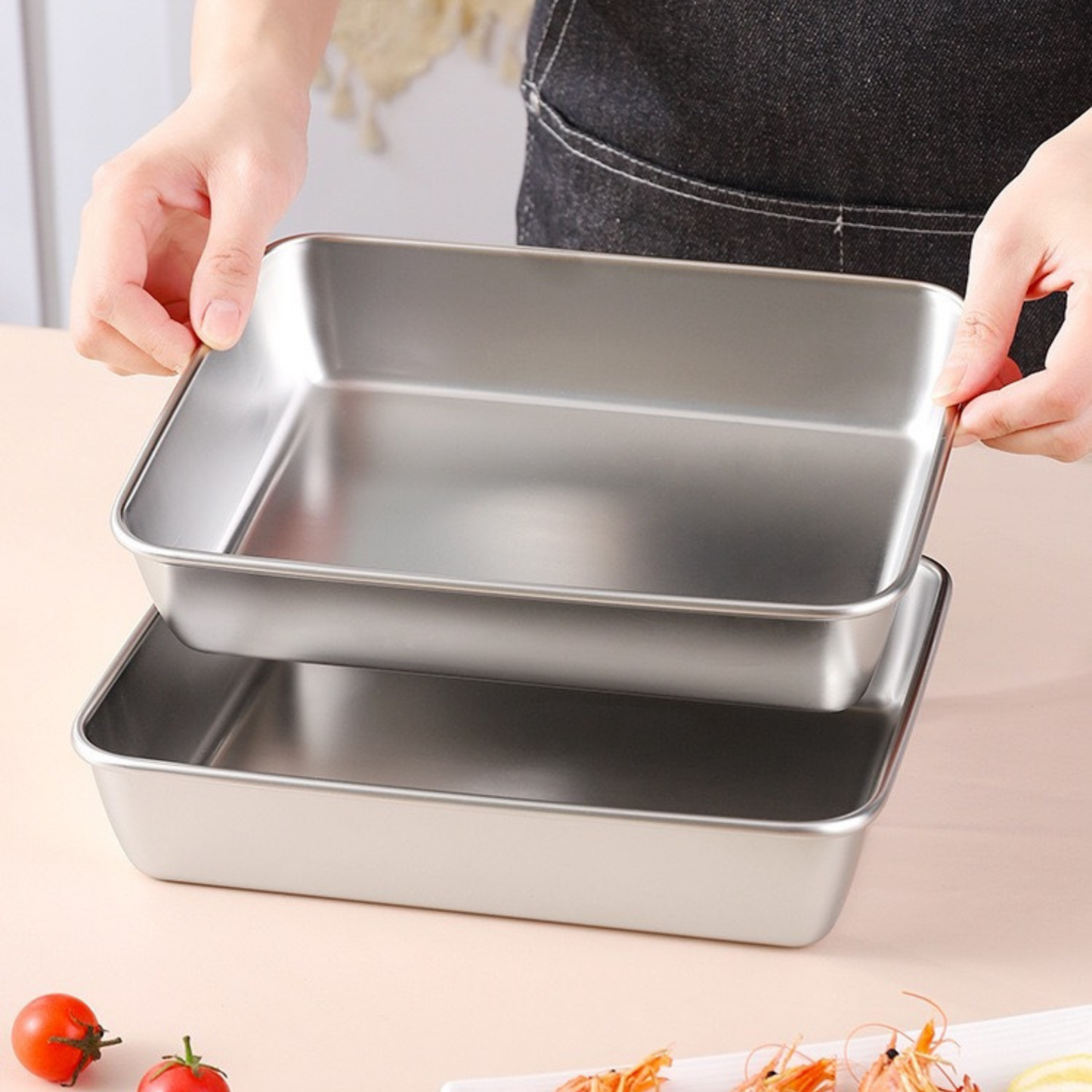 VASSOIO IN ACCIAIO INOX 304 PREMIUM Mantiene gli alimenti freschi fino a 5× più a lungo