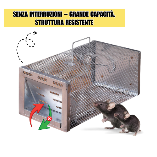 BestSeller™ - Gabbia Trappola Umana Per Topi, Mouse E Scoiattoli Vivi