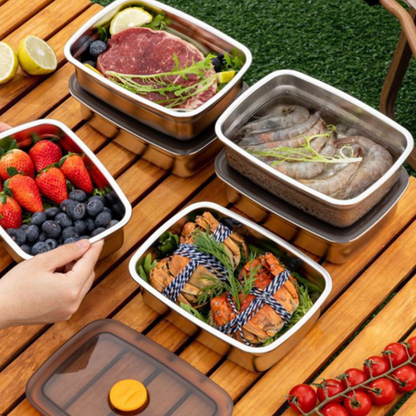 Contenitore per alimenti in acciaio 316 + sottovuoto – Freschezza garantita al 100%