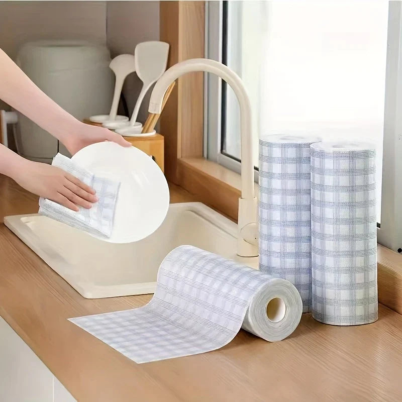 BestSeller™ – Panno Da Cucina In Rotolo, Non Rilascia Pelucchi, Non Assorbe Olio, Panno Speciale Per Cucina, Uso A Secco E Umido, Panno Multiuso