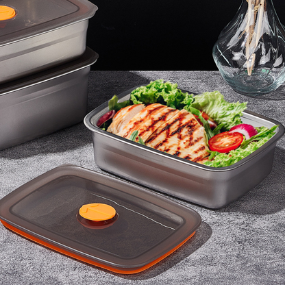 Contenitore Ermetico Sottovuoto 1000ml | Salva-Freschezza | Anti-Odore, Impilabile