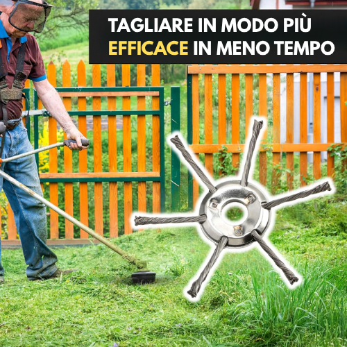 La Testa Del Tagliaerba Ha 6 Rami Intrecciati Con Filo D'Acciaio Resistente