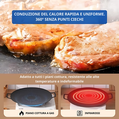 Padella Antiadherente Multiuso A 6 Strati, Adatta Anche Ai Piani Cottura A Induzione