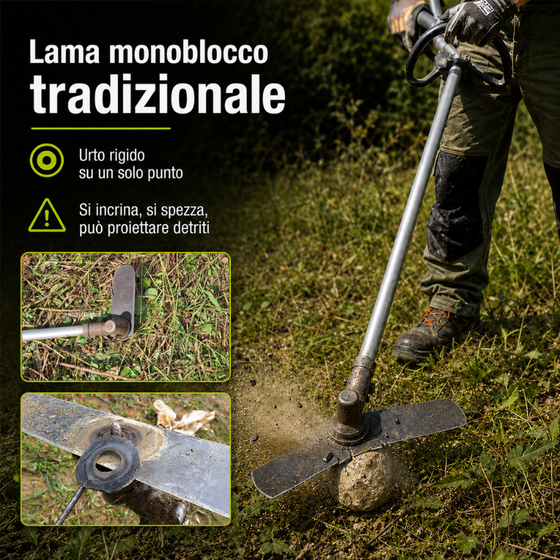 La Testa Del Tagliaerba Ha 6 Rami Intrecciati Con Filo D'Acciaio Resistente
