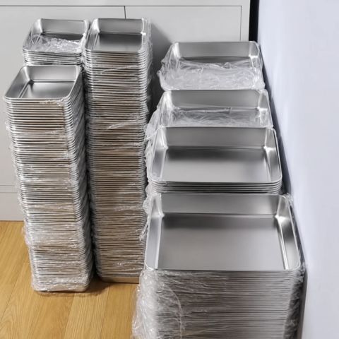 La soluzione per un frigo sempre ordinato e senza odori - Contenitori in acciaio SUS304 (25×20×6 cm)