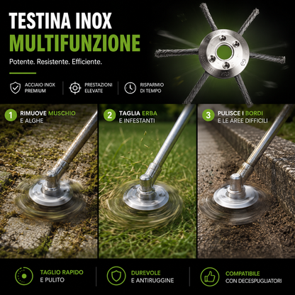 Testina tagliaerba in acciaio al carbonio – potente, resistente, universale