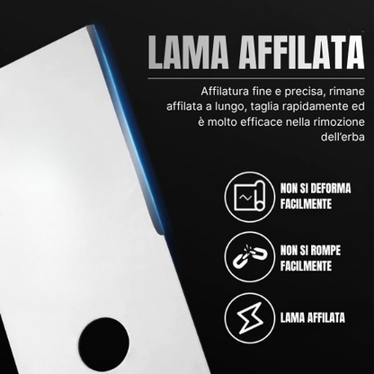 Lama Tagliaerba Da 30cm – Accessorio Per Testa Di Taglio, Lama Per Decespugliatori E Tagliaerba Elettrici O A Benzina, Adatta Agli Strumenti Da Giardinaggio