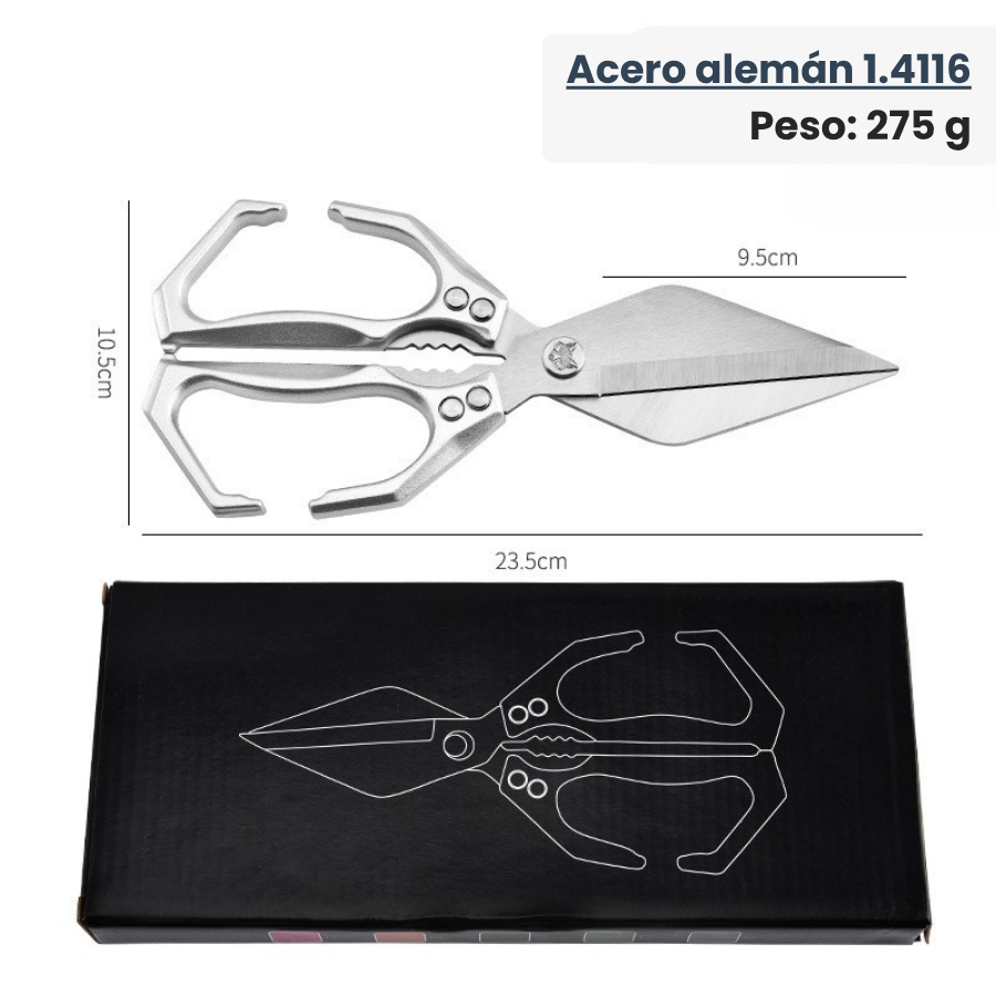 Forbici grandi con lama a forma di diamante, realizzate in acciaio inox massiccio importato dalla Germania