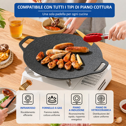 🔥 Padella antiaderente multiuso a 6 strati, utilizzabile anche su piani a induzione.