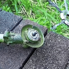 Testa per tosaerba in acciaio