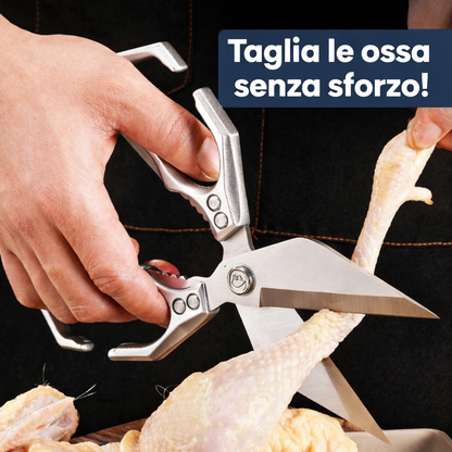 Forbici grandi con lama a forma di diamante, realizzate in acciaio inox massiccio importato dalla Germania