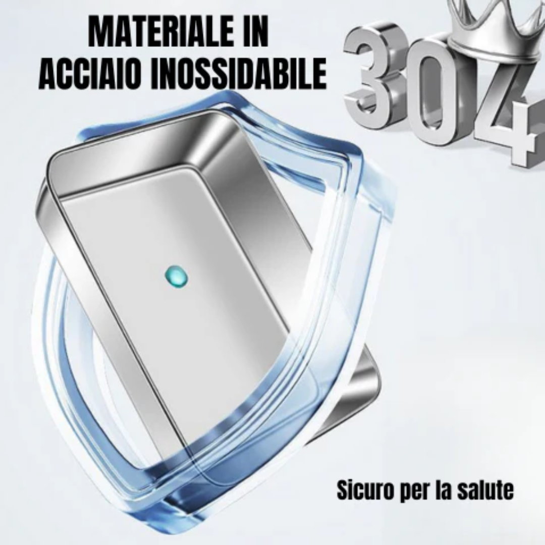 Scatola per la conservazione degli alimenti SUS304, vassoio rettangolare in acciaio inox con coperchio in gomma, sicuro per la salute.(22*15.5*6)