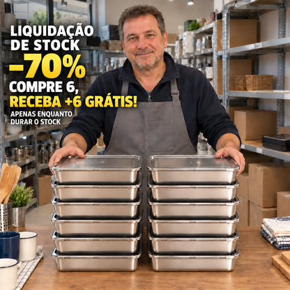 Contenitore alimentare in acciaio inox SUS304 da 2400 ml – per porzioni più grandi e una conservazione più ordinata
