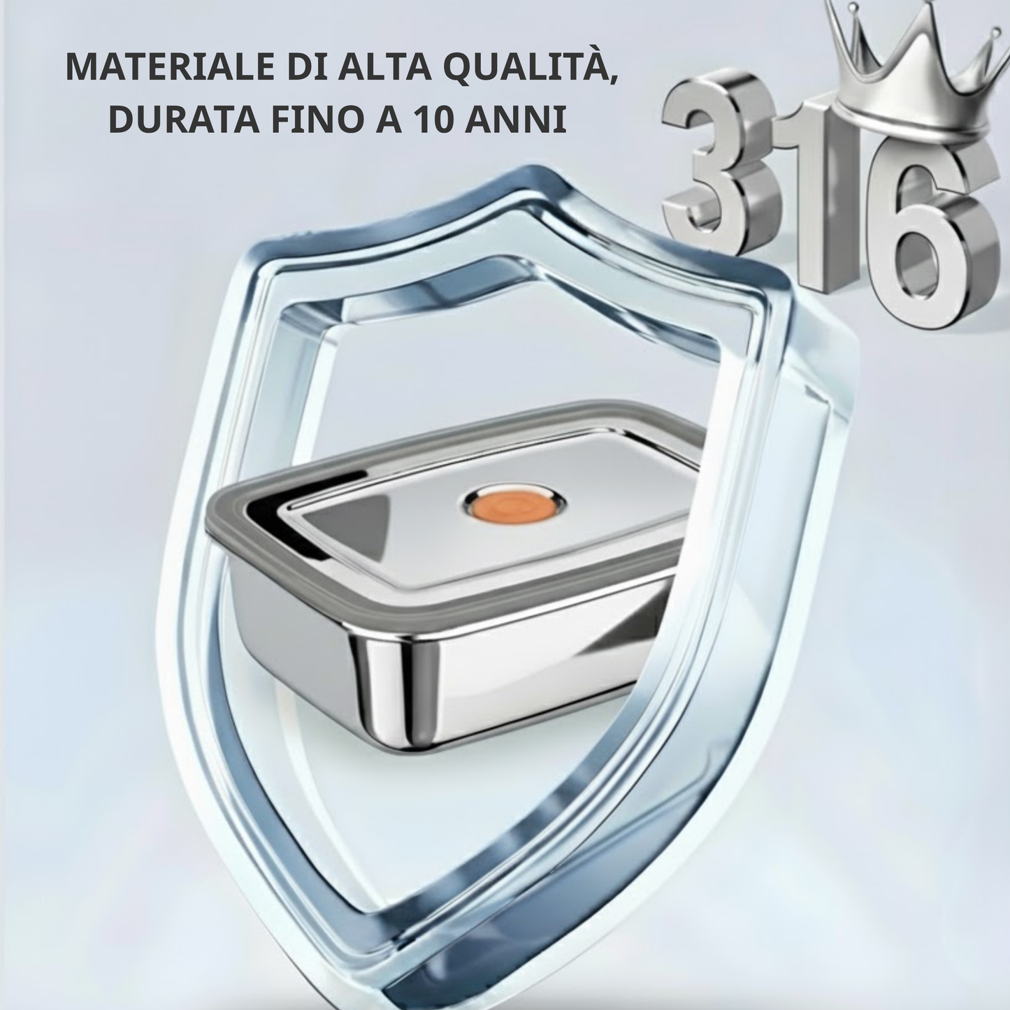 Contenitore Ermetico Sottovuoto 1000ml | Salva-Freschezza | Anti-Odore, Impilabile