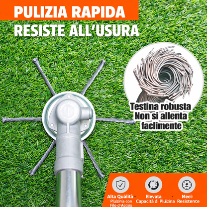 Testa per Tosaerba in Acciaio con 6 Lame – La Soluzione per Tagliare l’Erba Super Veloce