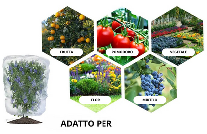Sacchetti In Rete Traspiranti Riutilizzabili Per Proteggere Frutta E Verdura – Proteggono Da Insetti, Mosche Della Frutta E Uccelli