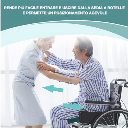 Telo scorrevole tubolare utilizzato per il trasferimento dei pazienti in ospedale e per la cura a domicilio per anziani e disabili.