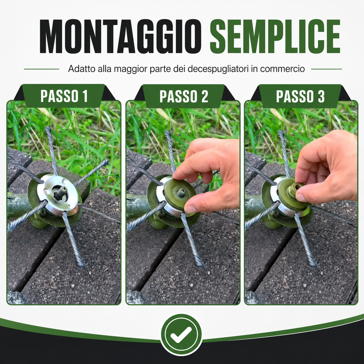 Testina tagliaerba in acciaio al carbonio – potente, resistente, universale
