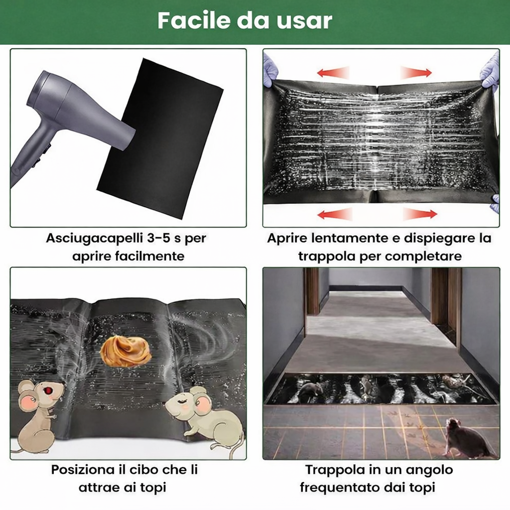 Trappole Adesive Professionali – Extra Grandi per Catturare Più Velocemente