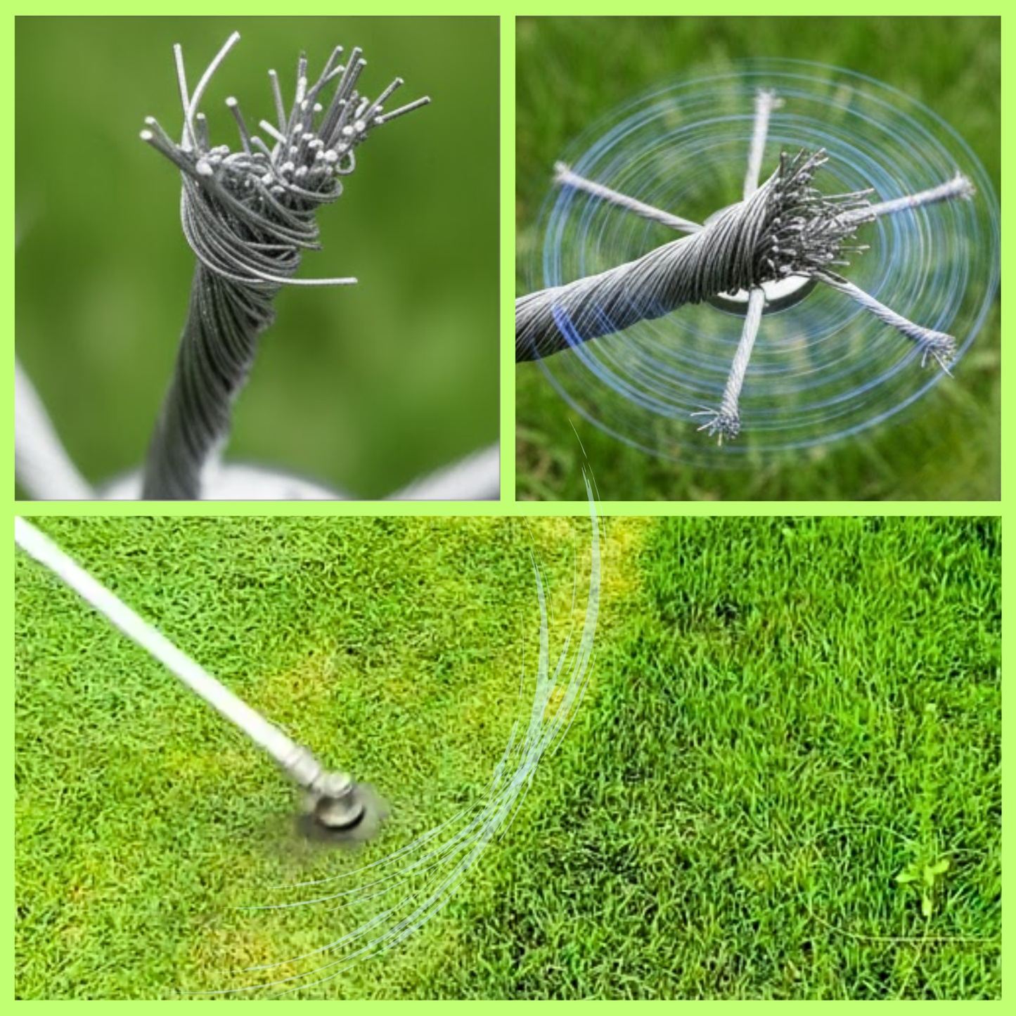 Testa per tosaerba in acciaio