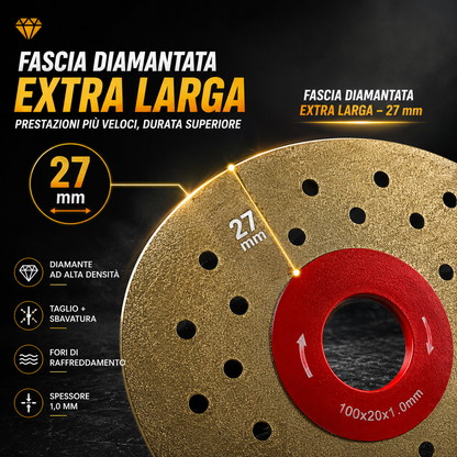 🔥 Disco Di Taglio E Sbavatura Diamantato Multifunzione Premium