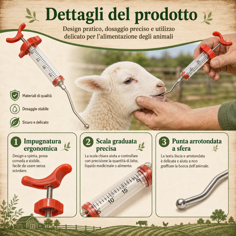 Set di siringhe veterinarie da 20ml – per una cura più facile degli animali