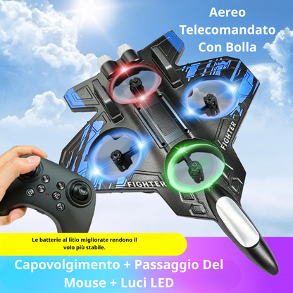 Aereo RC Multifunzione: Facile Da Pilotare, Altamente Resistente, Ultra Stabile E Dotato Di Luci LED