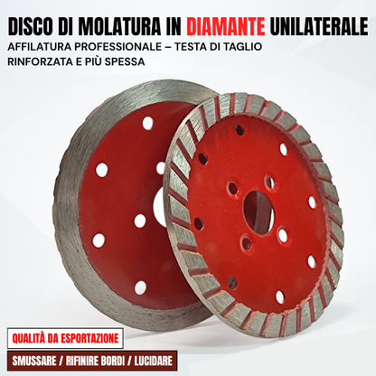 Disco Diamantato Turbo Pro 110mm – Taglia e Smussa Pietra, Granito, Calcestruzzo Senza Cambiare Disco (Flangia Inclusa)