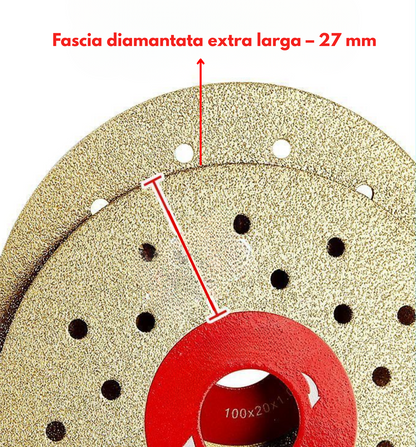 🔥 DISCO DI TAGLIO E SBAVATURA DIAMANTATO MULTIFUNZIONE PREMIUM