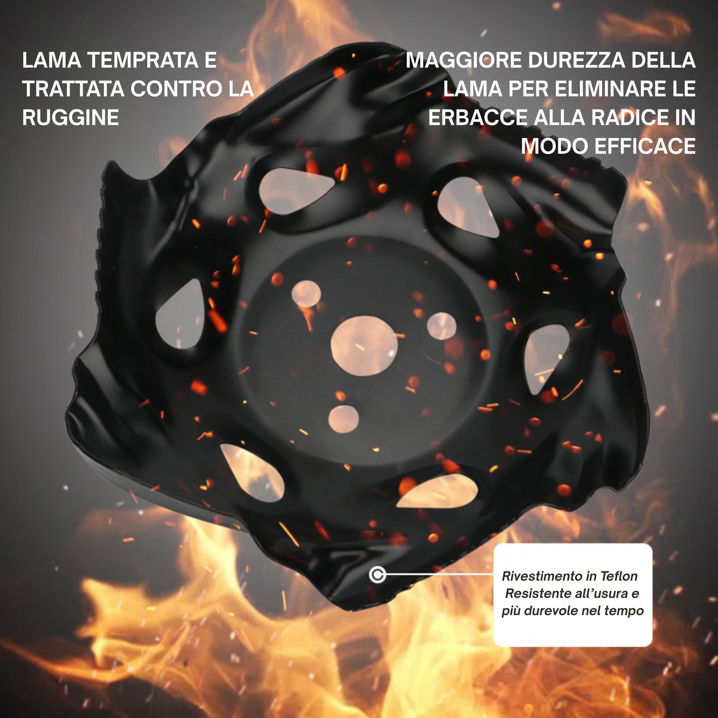 Disco Artiglio in Acciaio al Manganese — Estirpa le Erbacce alla Radice