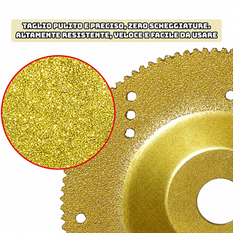 Disco Diamantato per Metalli 5 in 1 - Lo Specialista per Tagliare, Levigare e Modellare le Superfici Più Dure