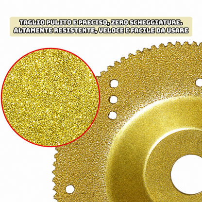 Disco Diamantato per Metalli 5 in 1 - Lo Specialista per Tagliare, Levigare e Modellare le Superfici Più Dure